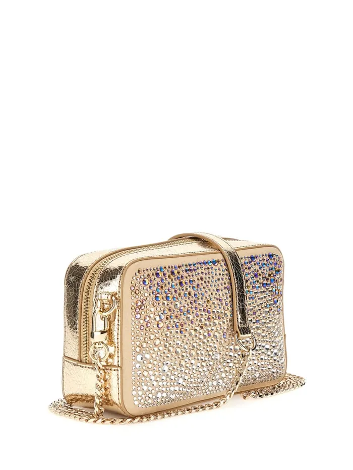 GUESS Handbags Sofia Crystal Mini Crossbody Pink 8211 Women