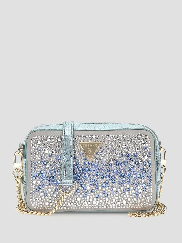 GUESS Handbags Sofia Crystal Mini Crossbody Pink 8211 Women