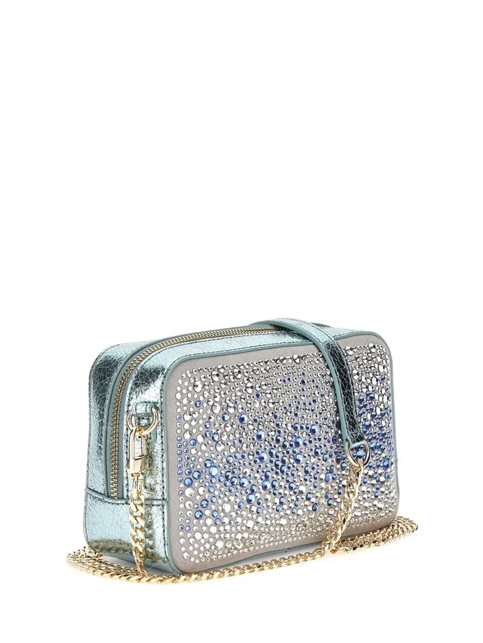 GUESS Handbags Sofia Crystal Mini Crossbody Pink 8211 Women