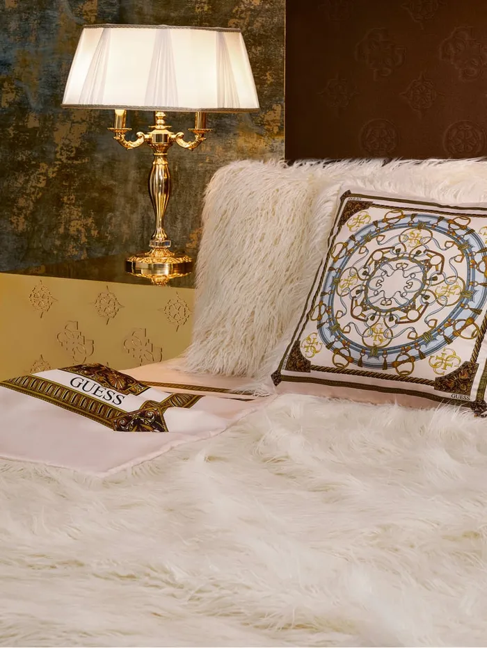 GUESS Home Helma Rectangular FauxFur Pillow Black 8211 Women
