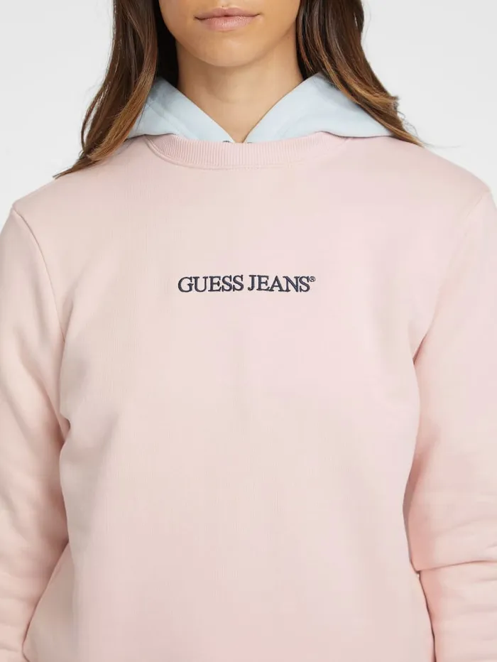 GUESS Hoodies and Sweaters Embroidered Logo Sweatshirt Green 8211 Women