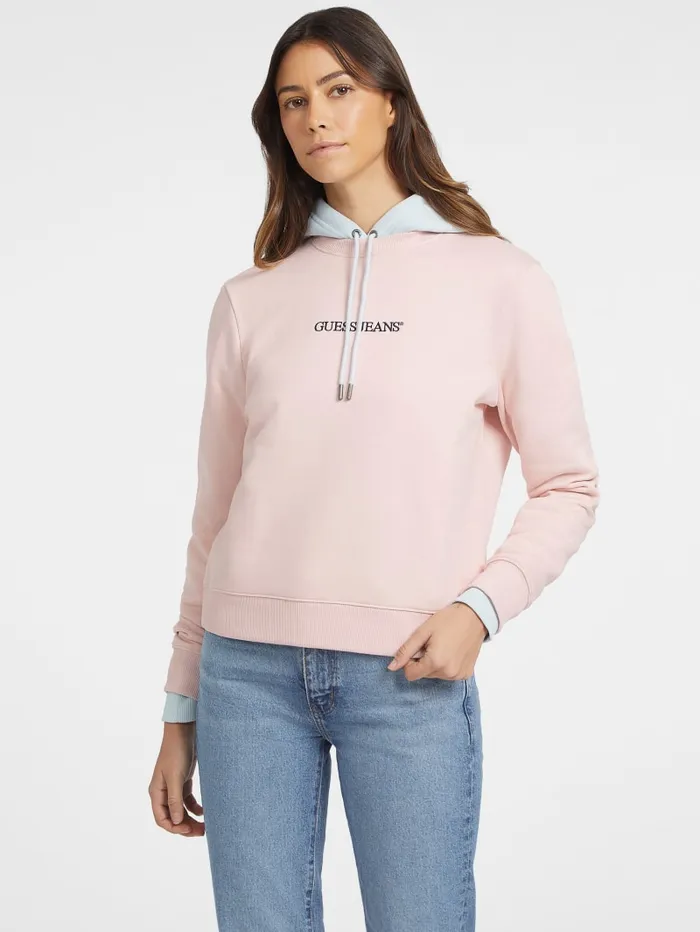 GUESS Hoodies and Sweaters Embroidered Logo Sweatshirt Green 8211 Women
