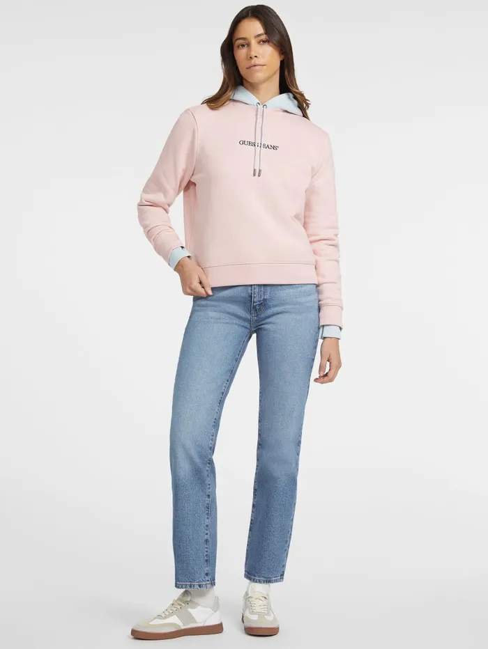 GUESS Hoodies and Sweaters Embroidered Logo Sweatshirt Green 8211 Women