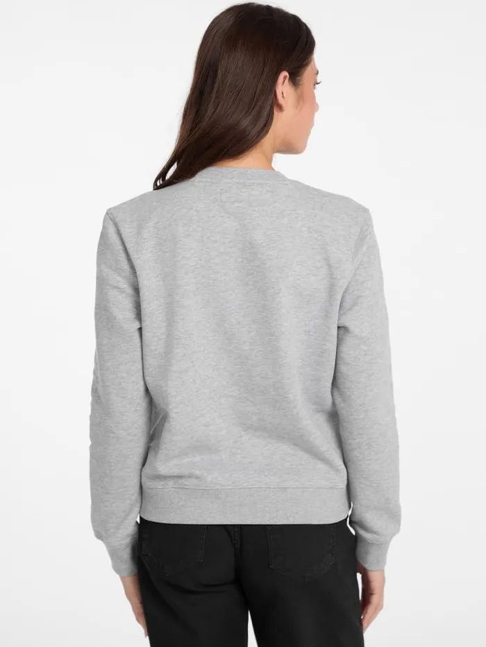 GUESS Hoodies and Sweaters Embroidered Logo Sweatshirt Green 8211 Women