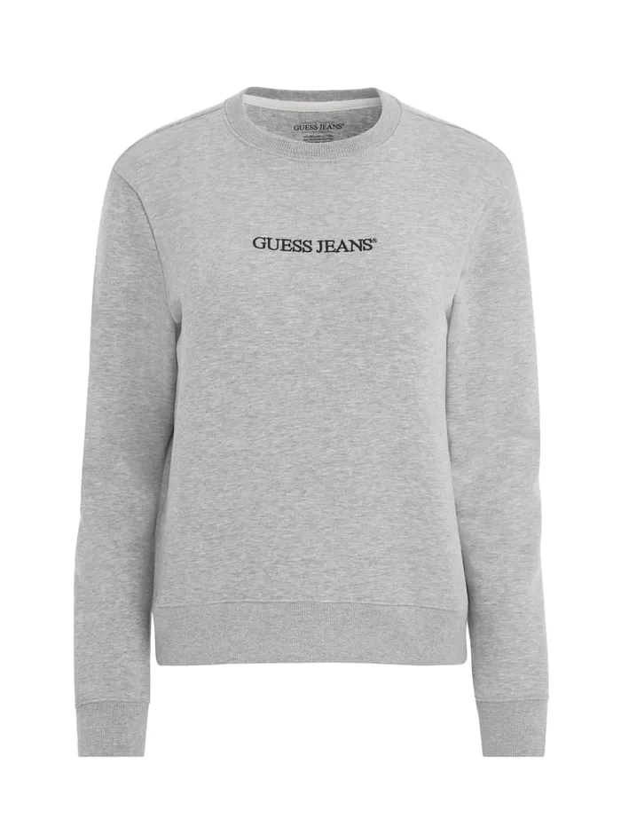 GUESS Hoodies and Sweaters Embroidered Logo Sweatshirt Green 8211 Women