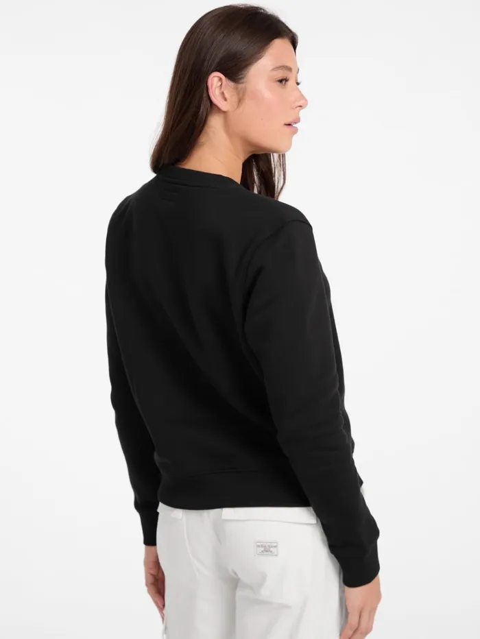 GUESS Hoodies and Sweaters Embroidered Logo Sweatshirt Green 8211 Women