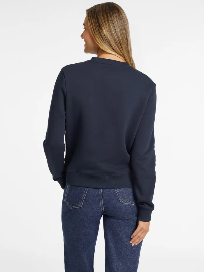 GUESS Hoodies and Sweaters Embroidered Logo Sweatshirt Green 8211 Women