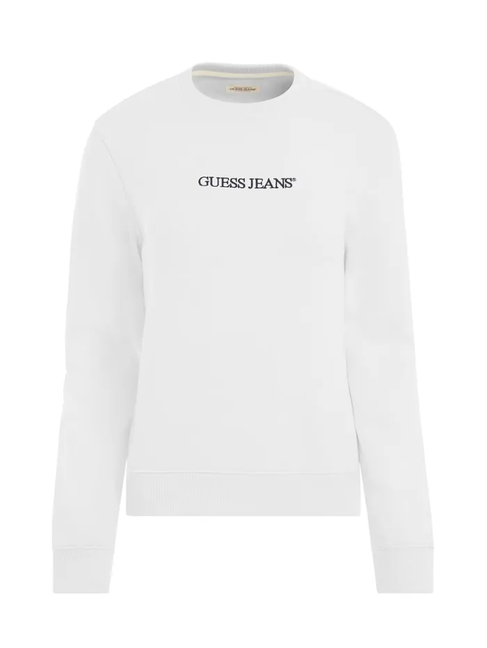 GUESS Hoodies and Sweaters Embroidered Logo Sweatshirt Green 8211 Women