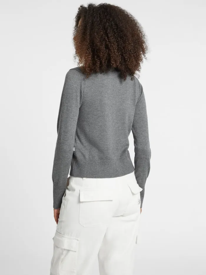GUESS Hoodies and Sweaters Silk And WoolBlend Turtleneck Logo Sweater Pink 8211 Women