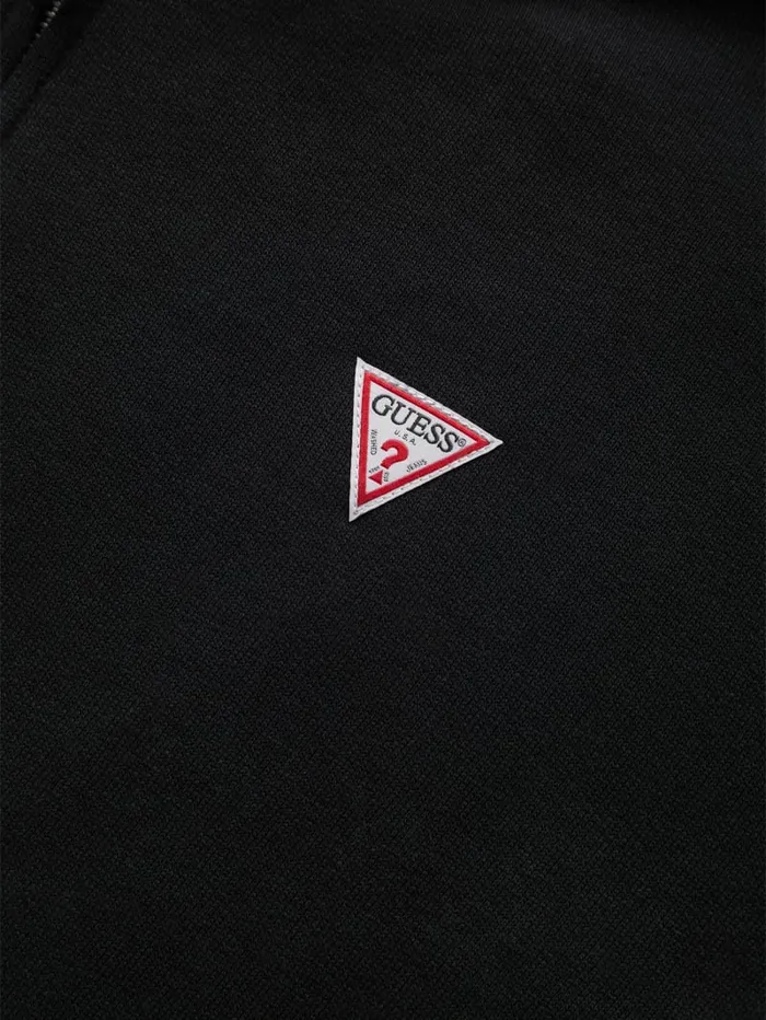 GUESS Hoodies and Sweaters Slim Mini Patch ZipUp Hoodie Black 8211 Men