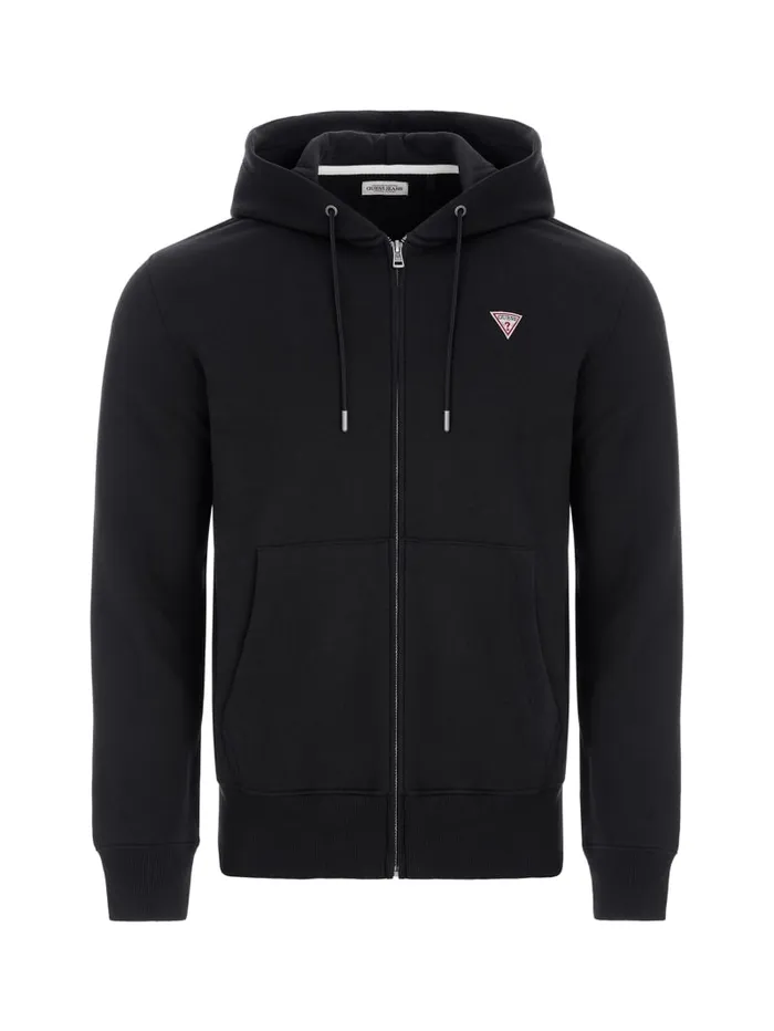 GUESS Hoodies and Sweaters Slim Mini Patch ZipUp Hoodie White 8211 Men