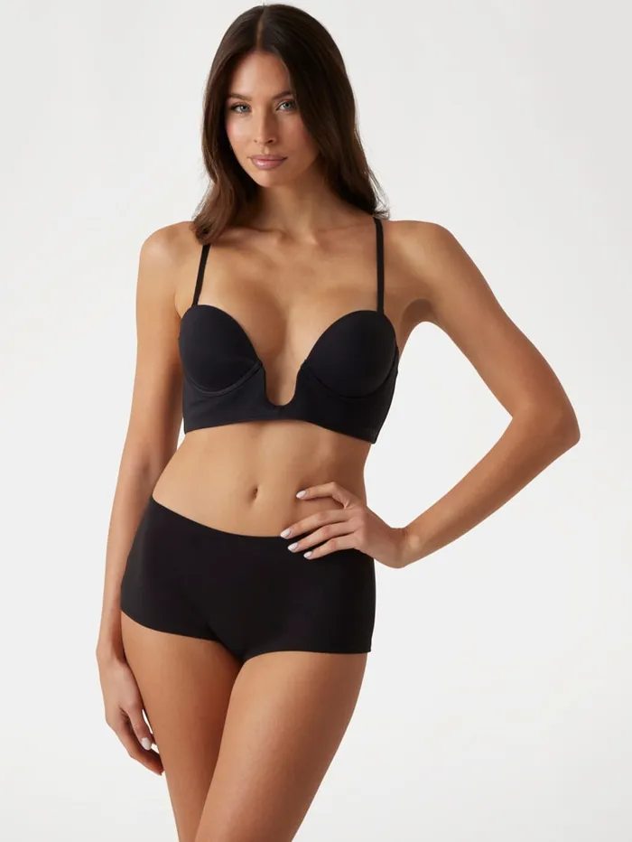 GUESS Intimates Eveline Boy Short Panty Black 8211 Women