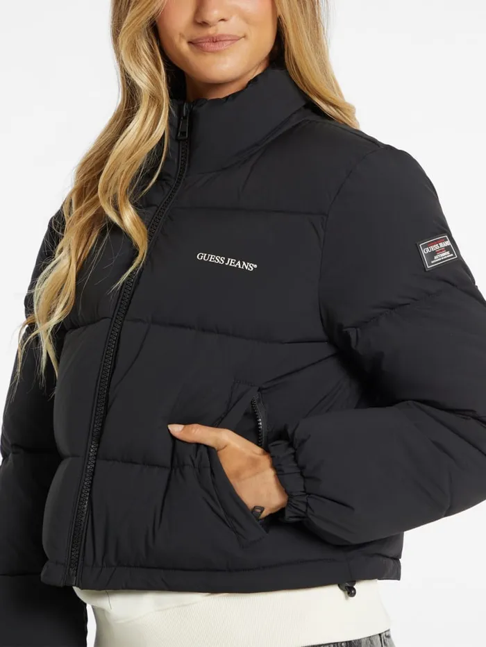 GUESS Jackets and Coats Crop Puffer Jacket Black 8211 Women