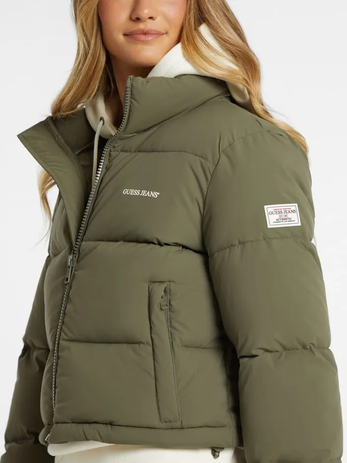 GUESS Jackets and Coats Crop Puffer Jacket Black 8211 Women
