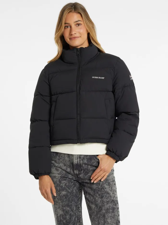 GUESS Jackets and Coats Crop Puffer Jacket Black 8211 Women