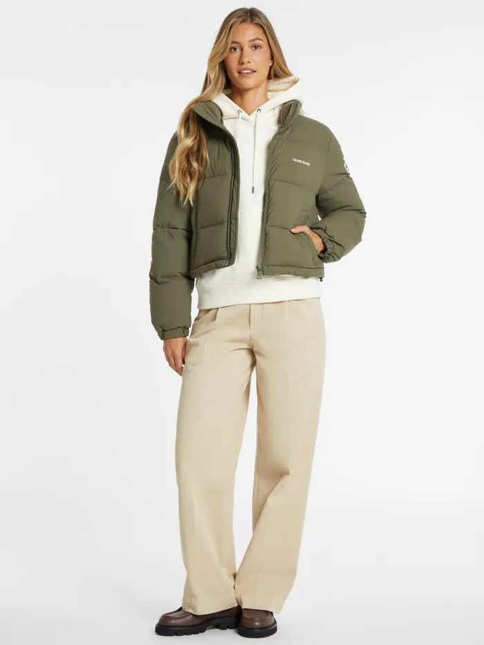 GUESS Jackets and Coats Crop Puffer Jacket Black 8211 Women