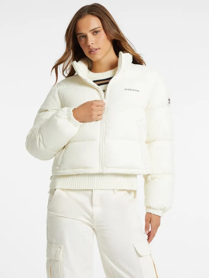 GUESS Jackets and Coats Crop Puffer Jacket Black 8211 Women