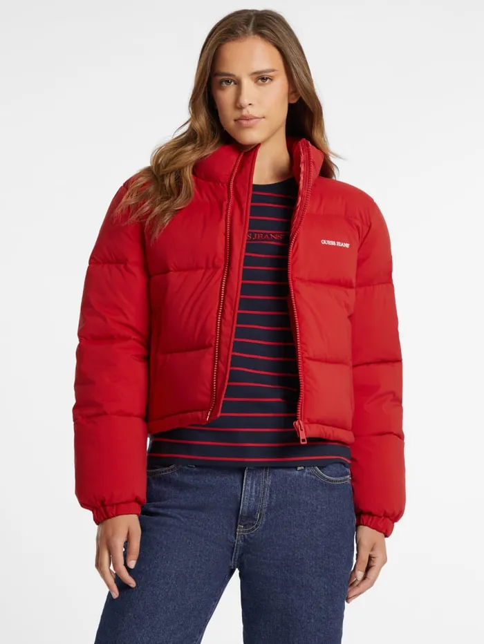 GUESS Jackets and Coats Crop Puffer Jacket Black 8211 Women