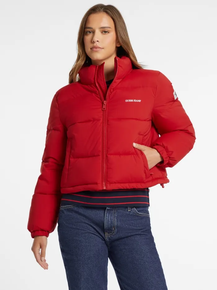 GUESS Jackets and Coats Crop Puffer Jacket Black 8211 Women