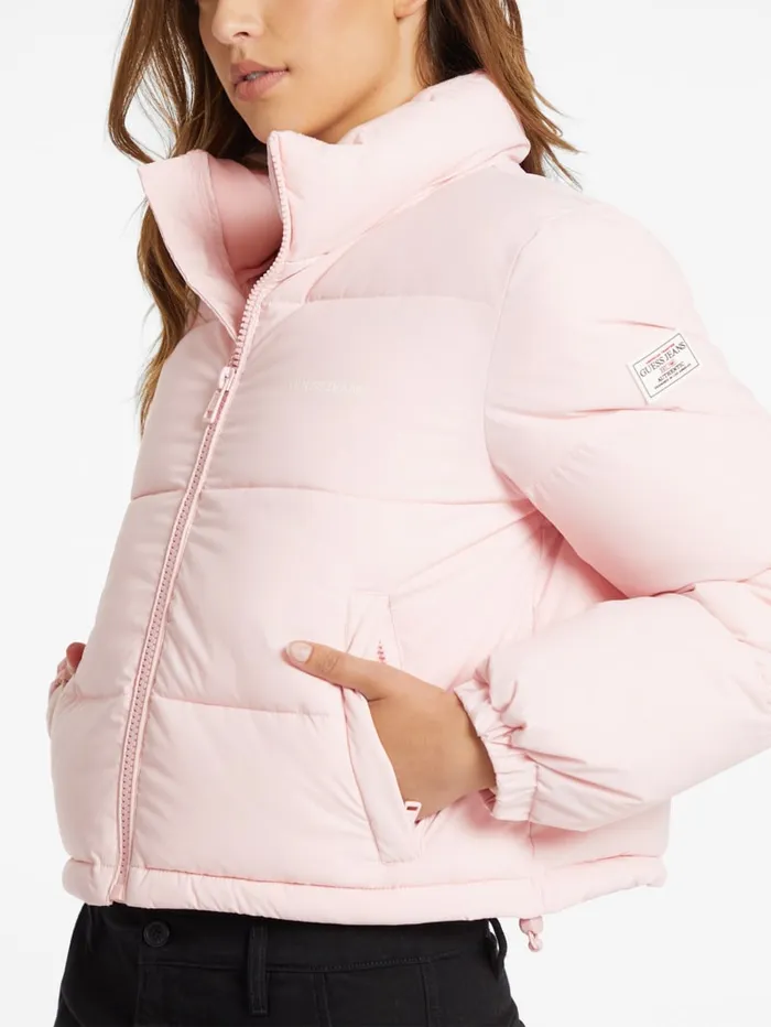 GUESS Jackets and Coats Crop Puffer Jacket Black 8211 Women