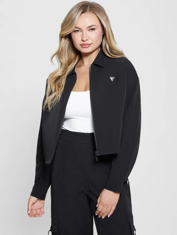 GUESS Jackets and Coats Eco Aurlie ZipUp Jacket Black 8211 Women
