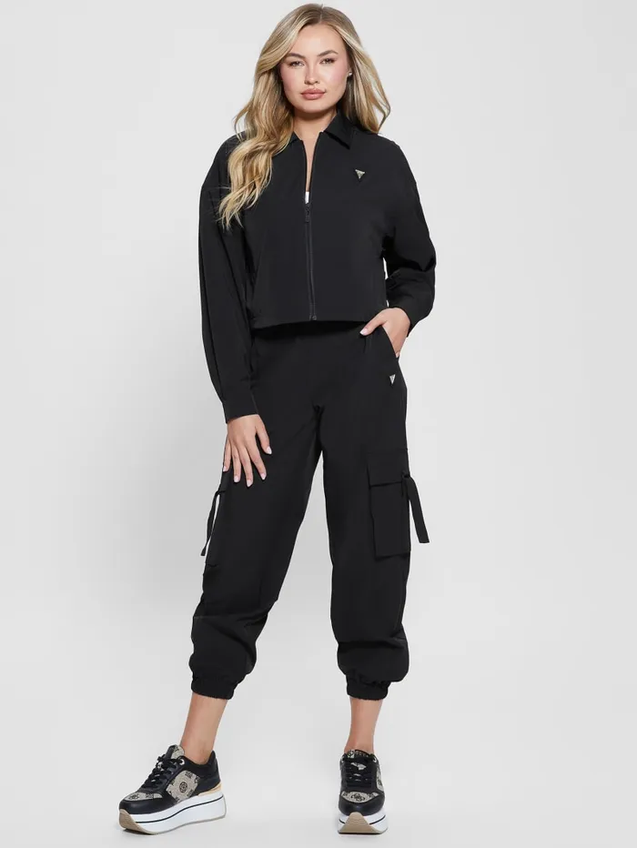 GUESS Jackets and Coats Eco Aurlie ZipUp Jacket Black 8211 Women