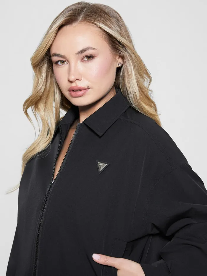 GUESS Jackets and Coats Eco Aurlie ZipUp Jacket Black 8211 Women