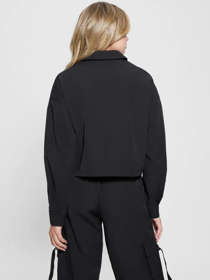 GUESS Jackets and Coats Eco Aurlie ZipUp Jacket Black 8211 Women