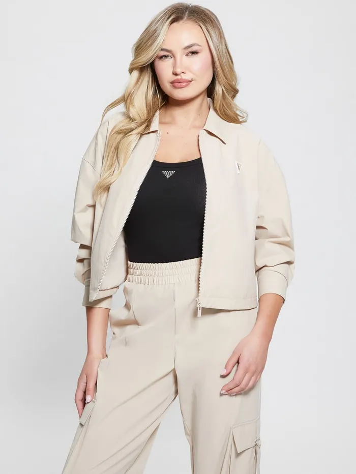 GUESS Jackets and Coats Eco Aurlie ZipUp Jacket Black 8211 Women