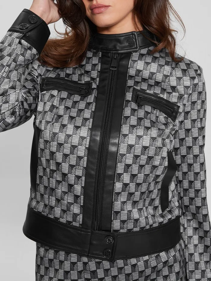 GUESS Jackets and Coats Eco Greta Moto Jacket Brown 8211 Women