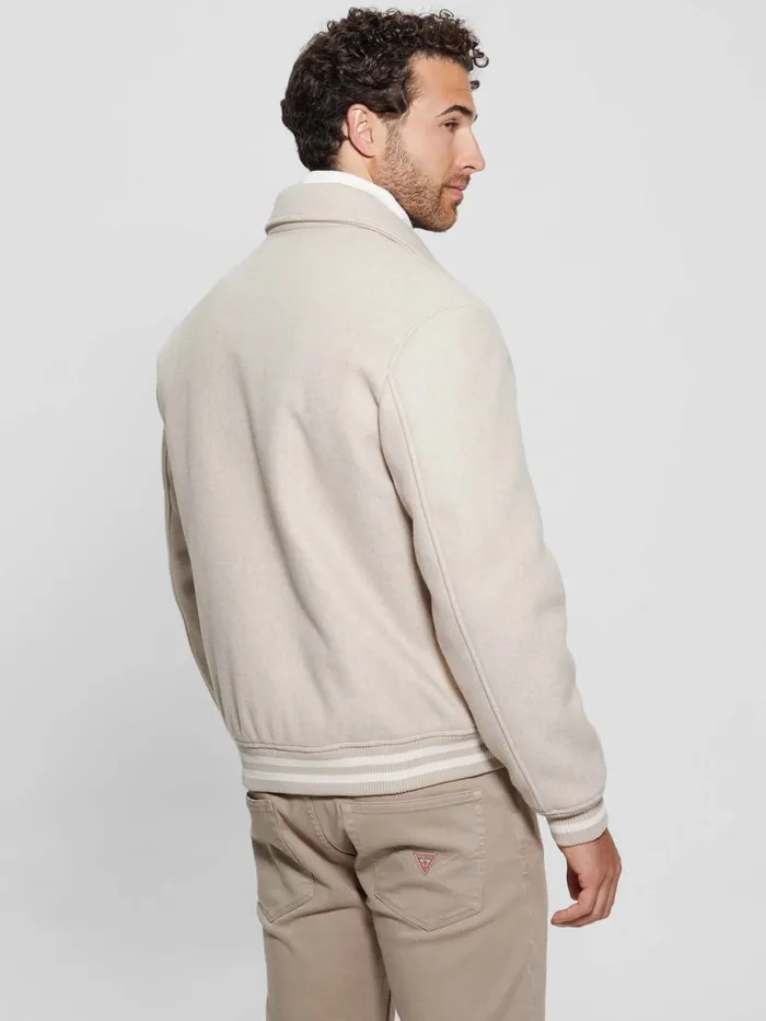 GUESS Jackets and Coats Eco Melton Flight Jacket Blue 8211 Men