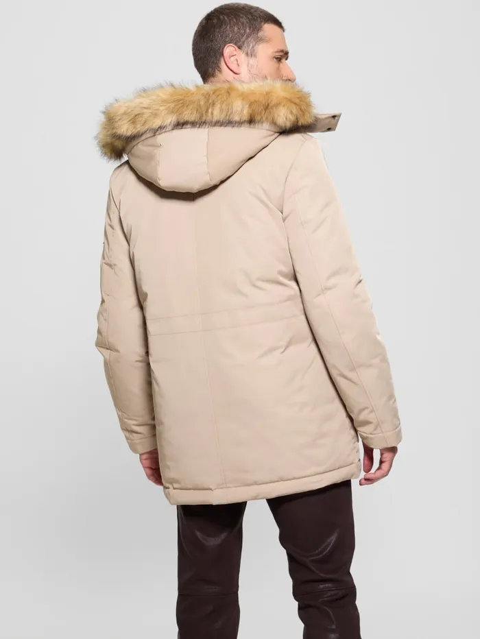 GUESS Jackets and Coats Eco Technical Parka Beige 8211 Men