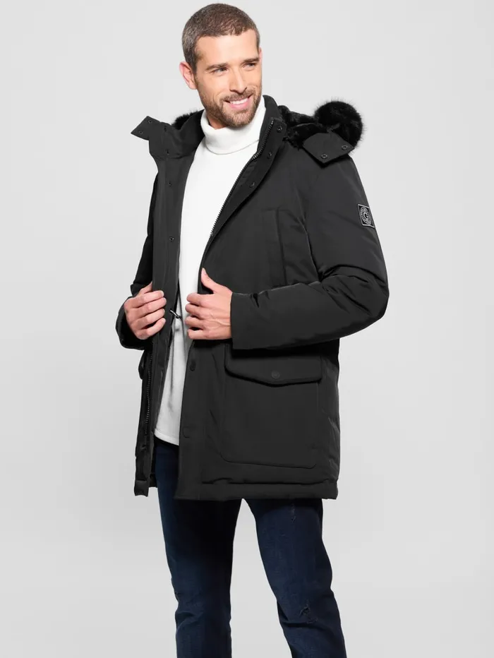 GUESS Jackets and Coats Eco Technical Parka Beige 8211 Men