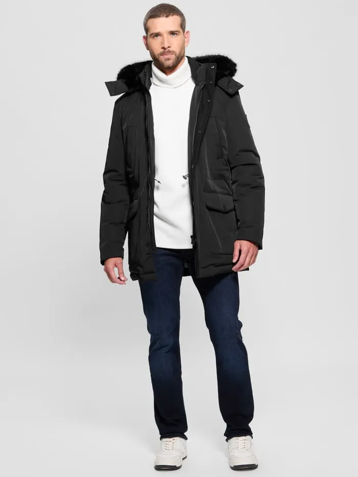 GUESS Jackets and Coats Eco Technical Parka Beige 8211 Men