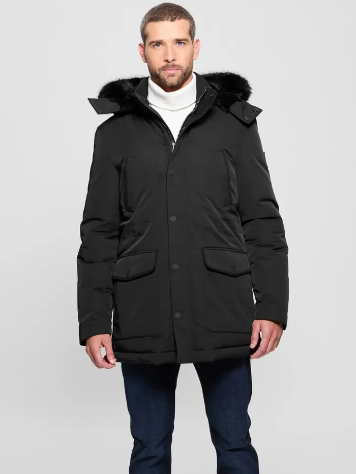 GUESS Jackets and Coats Eco Technical Parka Beige 8211 Men