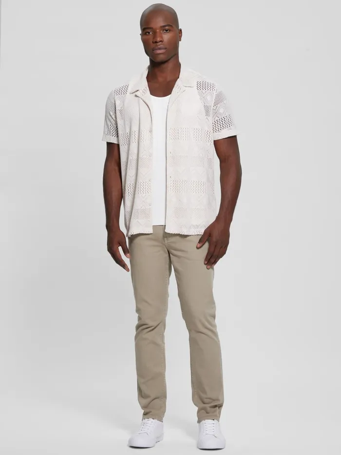 GUESS Jeans and Denim Angels Straight Jeans Beige 8211 Men