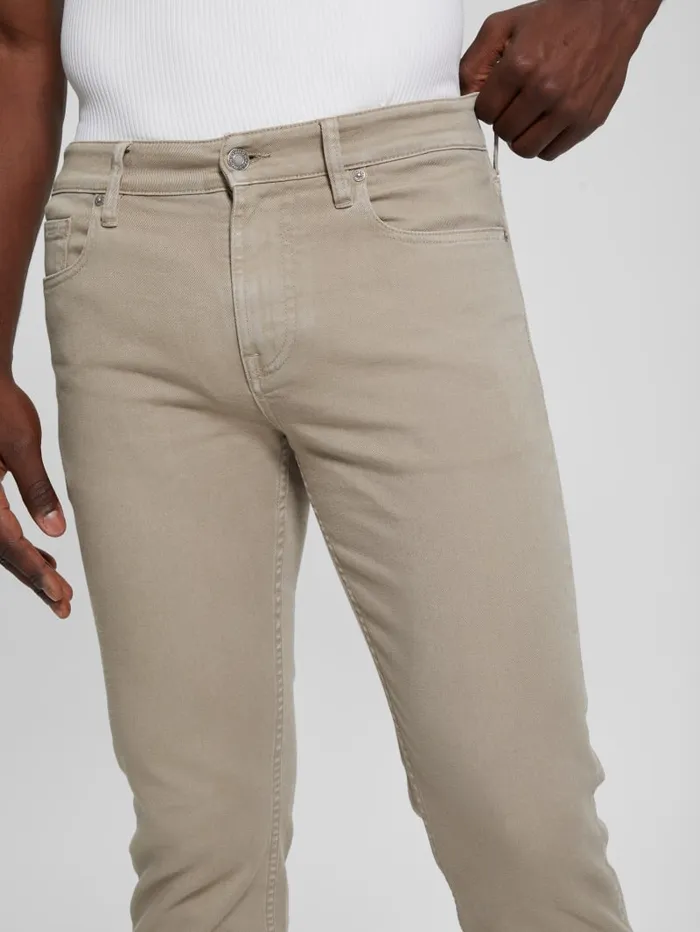 GUESS Jeans and Denim Angels Straight Jeans Beige 8211 Men
