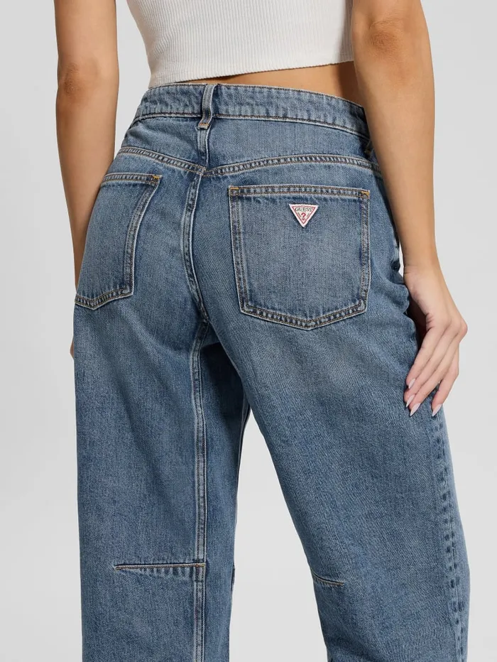 GUESS Jeans and Denim Eco HighRise Barrel Leg Denim Jeans Blue 8211 Women