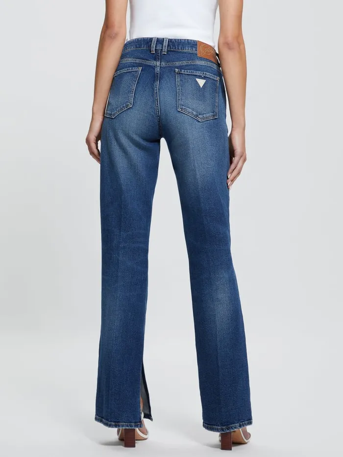 GUESS Jeans and Denim Eco Paulette Flare Split Denim Pants Blue 8211 Women