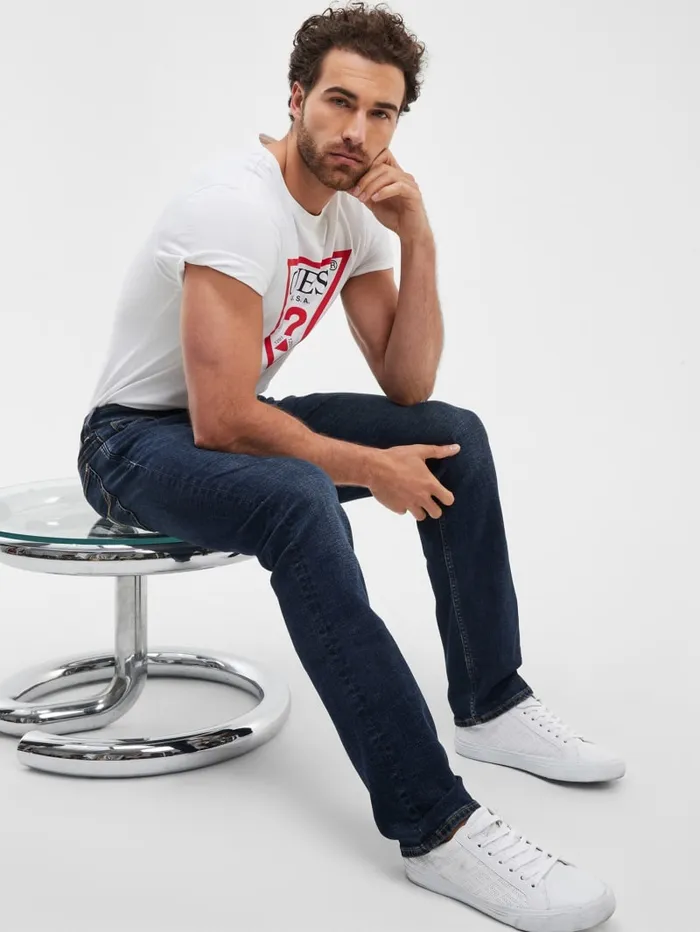 GUESS Jeans and Denim Eco Straight Jeans Blue 8211 Men