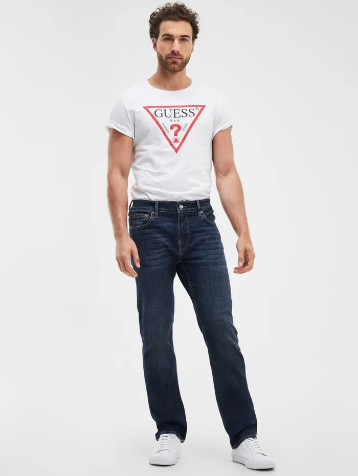 GUESS Jeans and Denim Eco Straight Jeans Blue 8211 Men