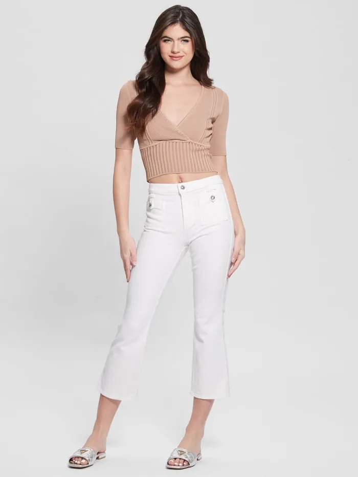 GUESS Jeans and Denim Tahlia Kick Jeans White 8211 Women