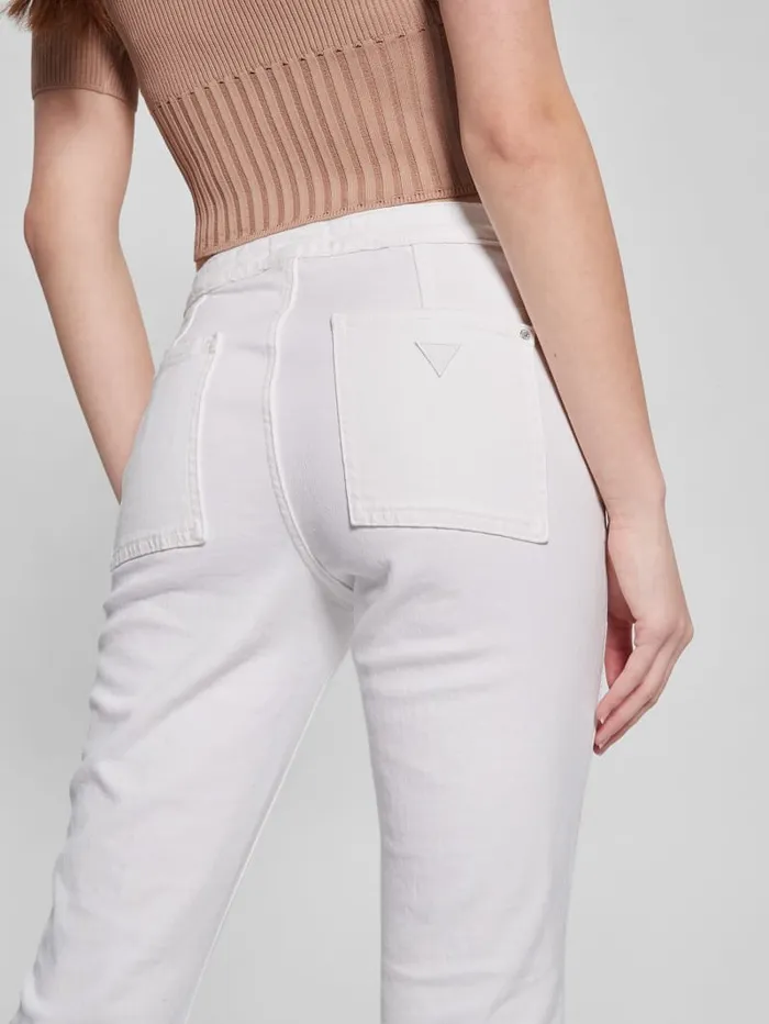 GUESS Jeans and Denim Tahlia Kick Jeans White 8211 Women