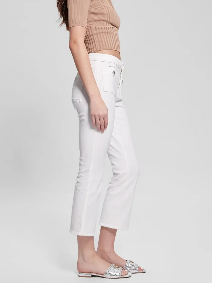 GUESS Jeans and Denim Tahlia Kick Jeans White 8211 Women