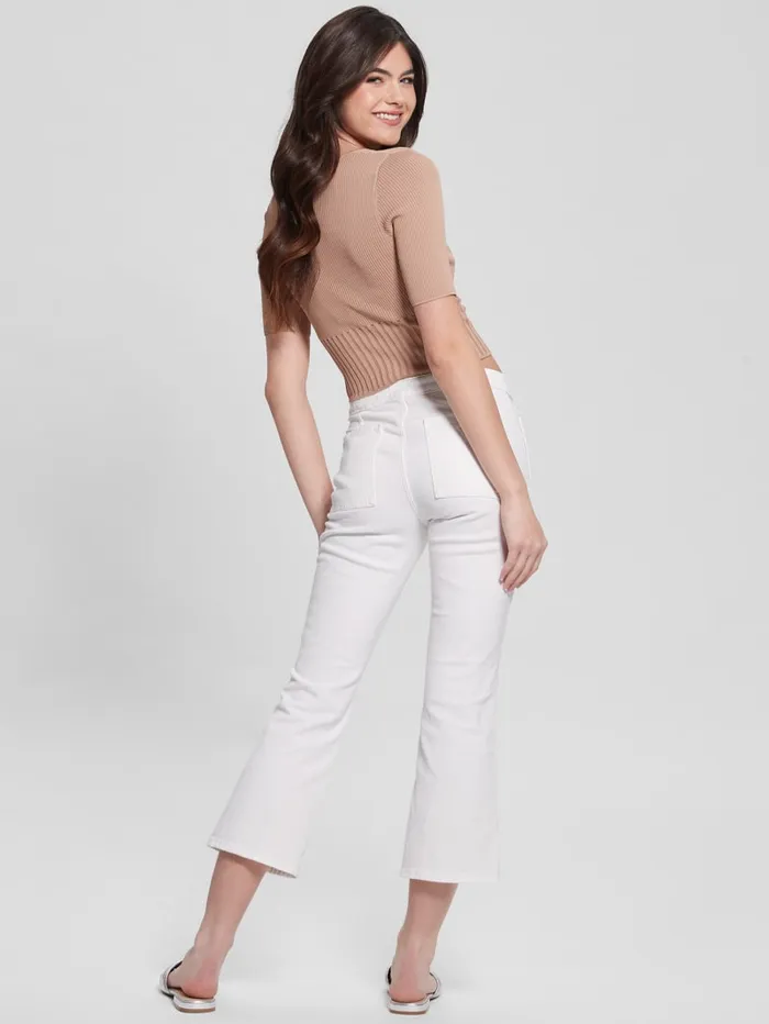 GUESS Jeans and Denim Tahlia Kick Jeans White 8211 Women