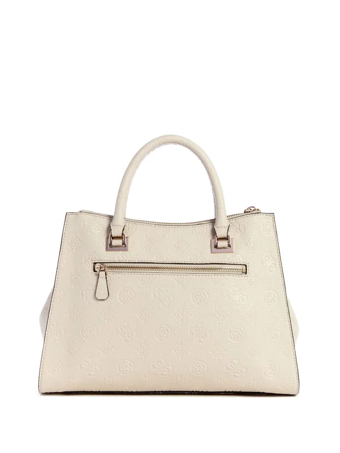 GUESS Logo Bags Cresidia Society Satchel Black 8211 Unisex