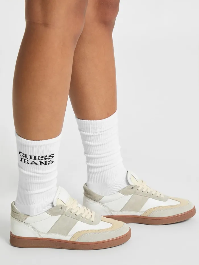 GUESS Men Eco Jeans Unisex Crew Socks White 8211 Men