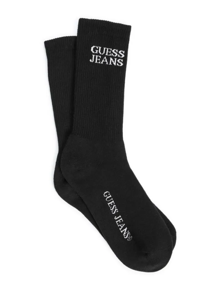 GUESS Men Eco Jeans Unisex Crew Socks White 8211 Men