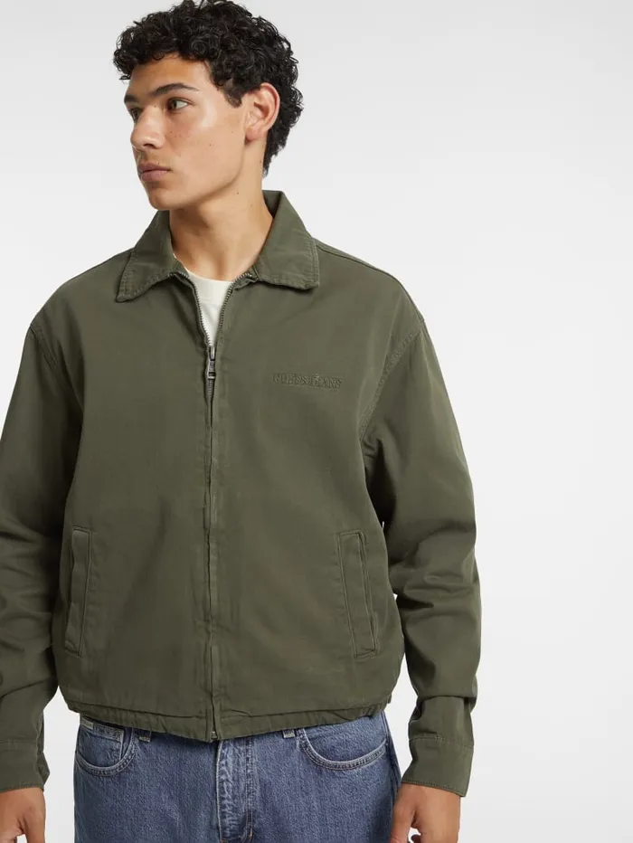 GUESS Men Twill Jacket Black 8211 Men