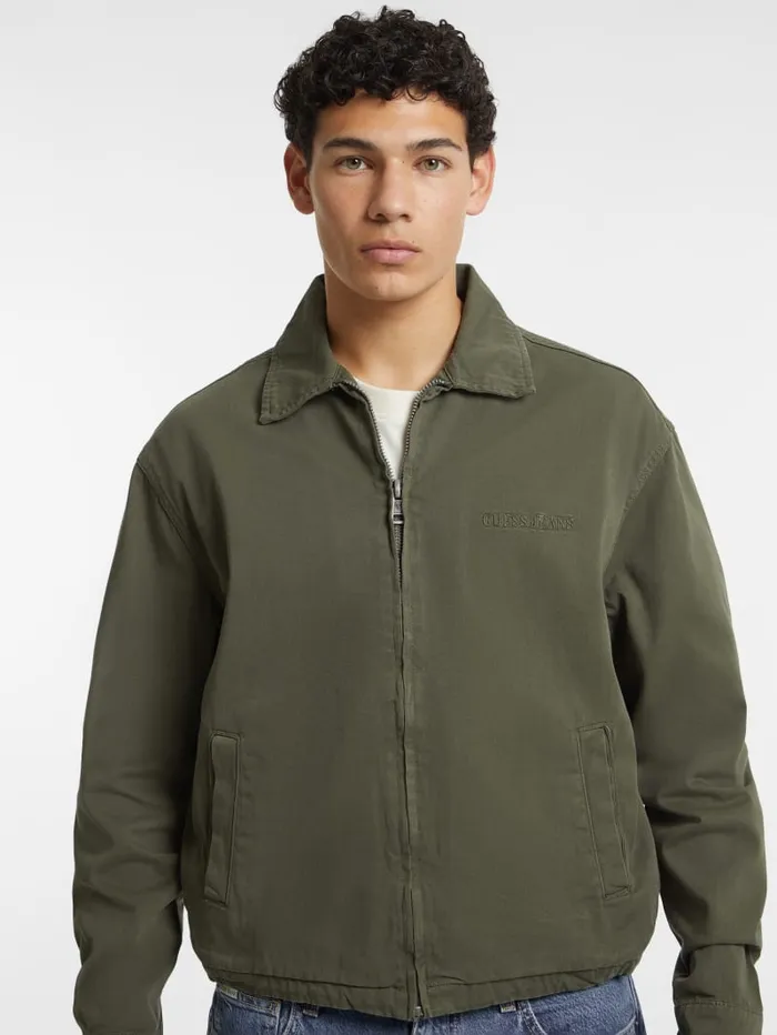 GUESS Men Twill Jacket Black 8211 Men